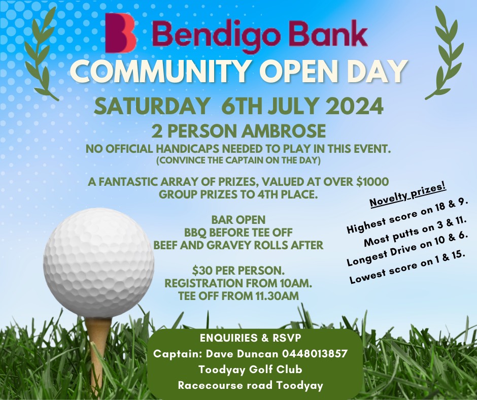 Toodyay Golf Club Community Ambrose Golf Day