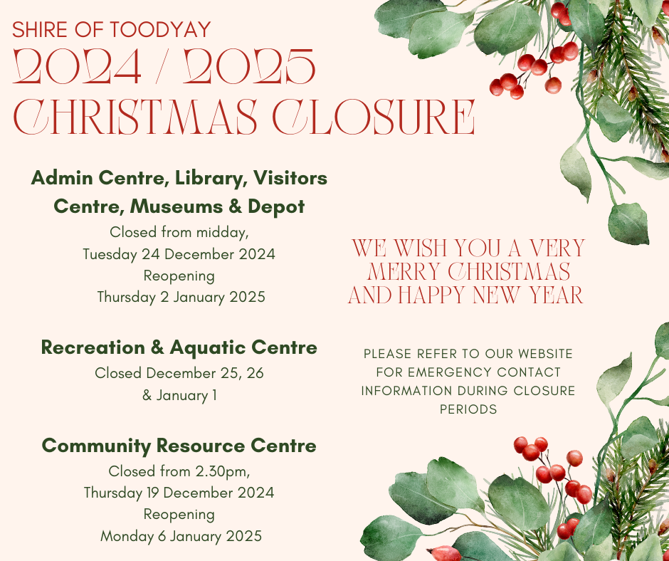 Christmas Closures